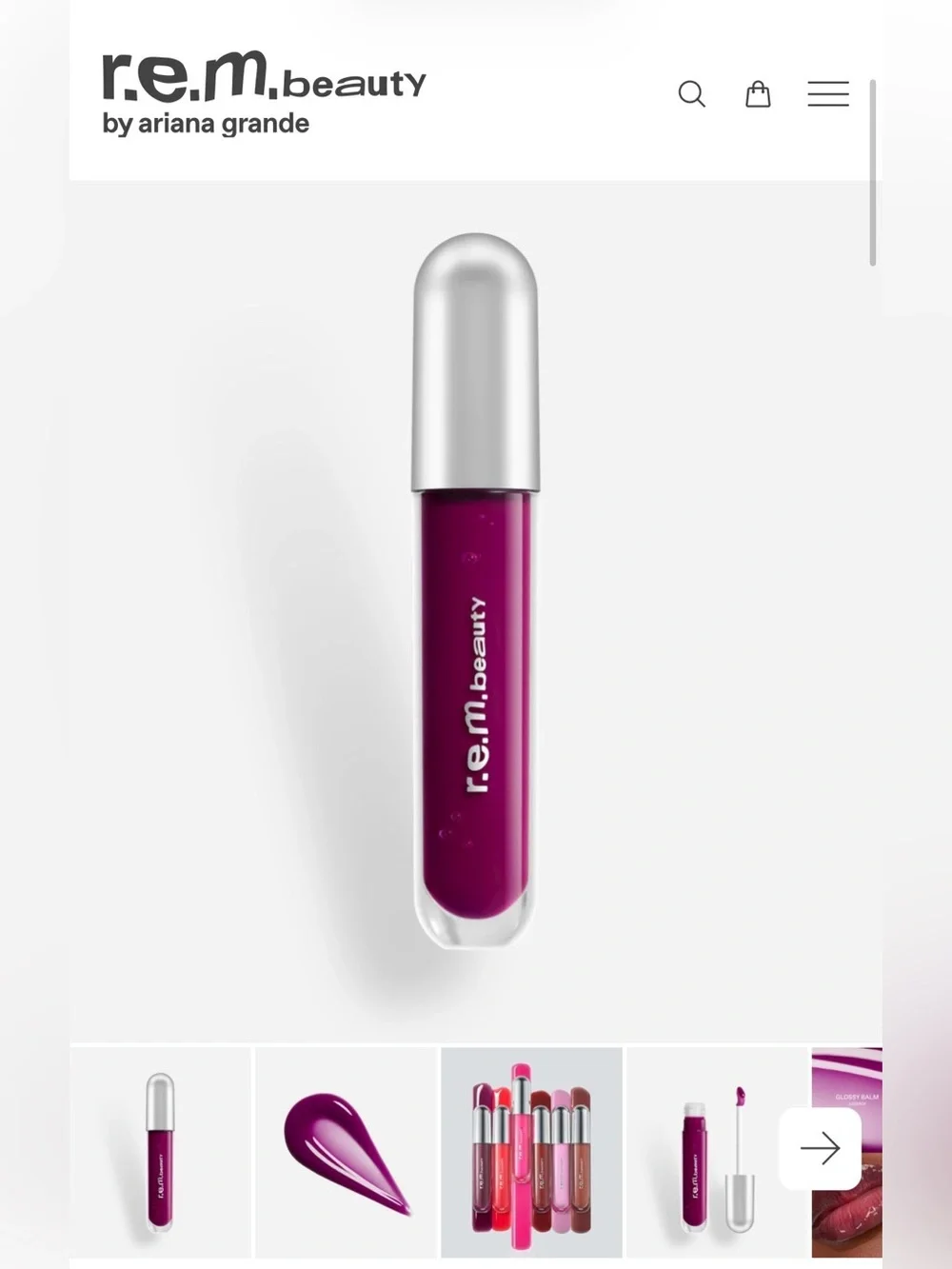 NEW r.e.m. beauty Essential Drip Glossy Balm | Juice Box | Deep Punchy Berry